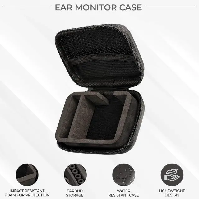Alt view image 4 of 5 - IEM Case for in-Ear Monitors, Headphones & Earbuds EVA Travel Storage Bag for KZ ZS10/ZS10 Pro/ZSN/ZST/ZEX/AS10/AS16, CCZ ZC02/Melody, CCA CRA, Shure SE215, Moondrop Chu, KBEAR KS1, TANGZU Waner