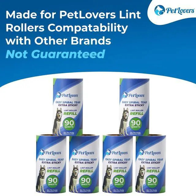 Alt view image 2 of 7 - Extra Sticky Lint Roller 6 Pack of Refills Only - No Handle Included - 90 Sheets Per Refill 540 Sheets Total
