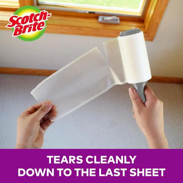 Alt view image 4 of 7 - Pet Extra Sticky Lint Rollers 4 Rollers 48 Sheets Per Roller 192 Sheets Total