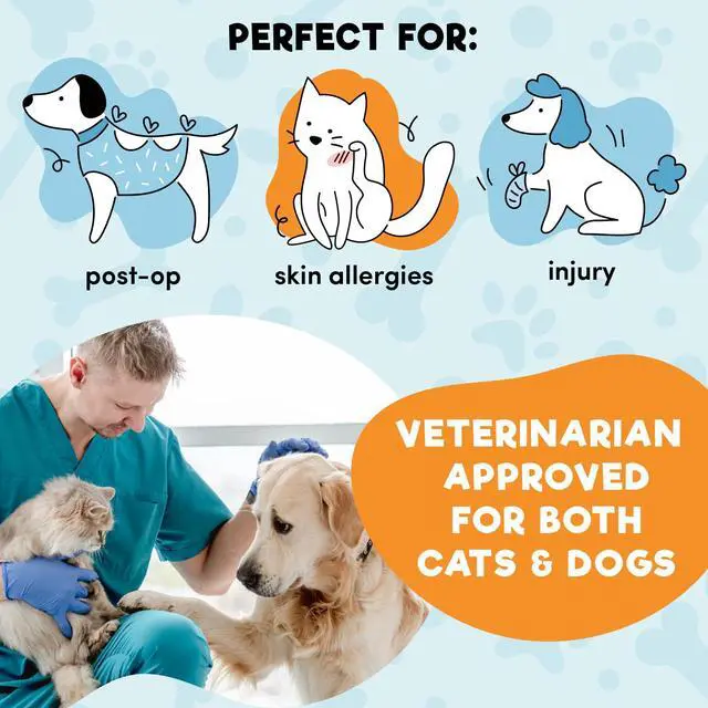 Alt view image 4 of 6 - Inflatable Dog Cone Collar Alternative After Surgery Large, Blue