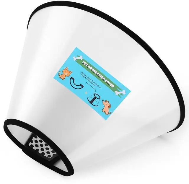 Main image of Soft Dog Cone Collar 3 Similar Sizes per Set (S/M/L) for Better Fit, XL Single Size Cone for Dogs to Stop Licking, Adjustable E Collar for Dogs After Surgery, Elizabethan Collar for Dog