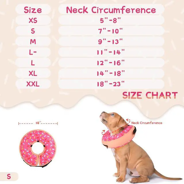 Alt view image 6 of 7 - Inflatable Dog Cone Collar Alternative After Surgery, Doggie Neck Donut Collar Recovery ECollar for Post Surgery, Soft Dog Cone for Small Medium Puppies Cats