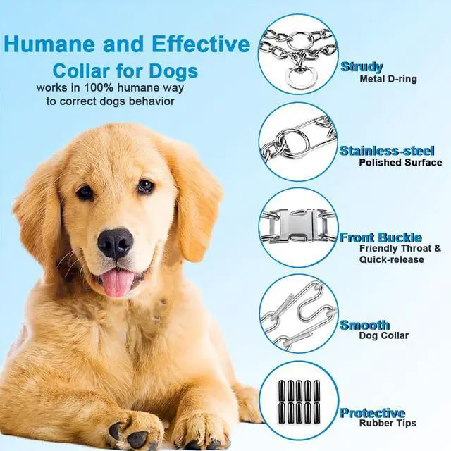 Alt view image 3 of 6 - Prong Collar for Dogs, Dog Training Collar for Small Medium Large Dogs