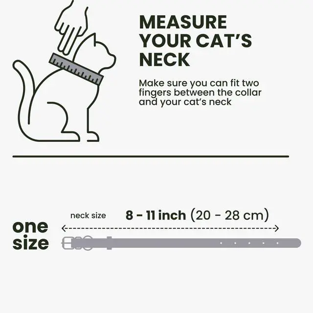 Alt view image 7 of 7 - Cat Collar with Bell Kitten Rolled Leather Collars Safety QR ID Name Tag (Smoke Grey)