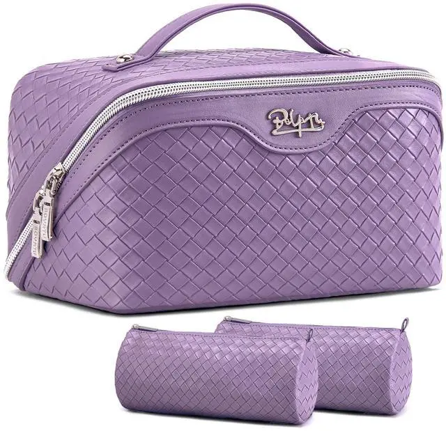 Main image of Travel Makeup Bag Cosmetic Bags for Women: 3 Pcs Set Make up Bag