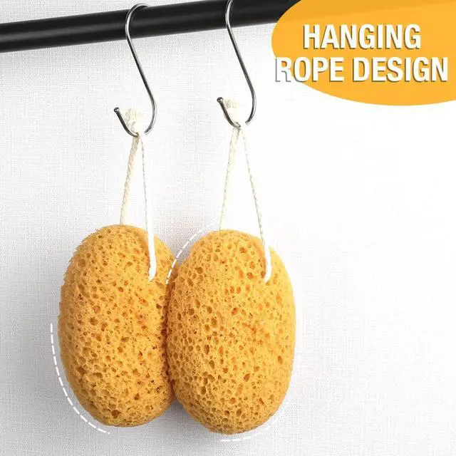 Alt view image 6 of 7 - 2PCS Bath Sponge, Large Shower Sponge for Women Men, Exfoliating Body Sponges with Dense Foam for Gentle & Deep Cleansing, for Sensitive Dry Skin
