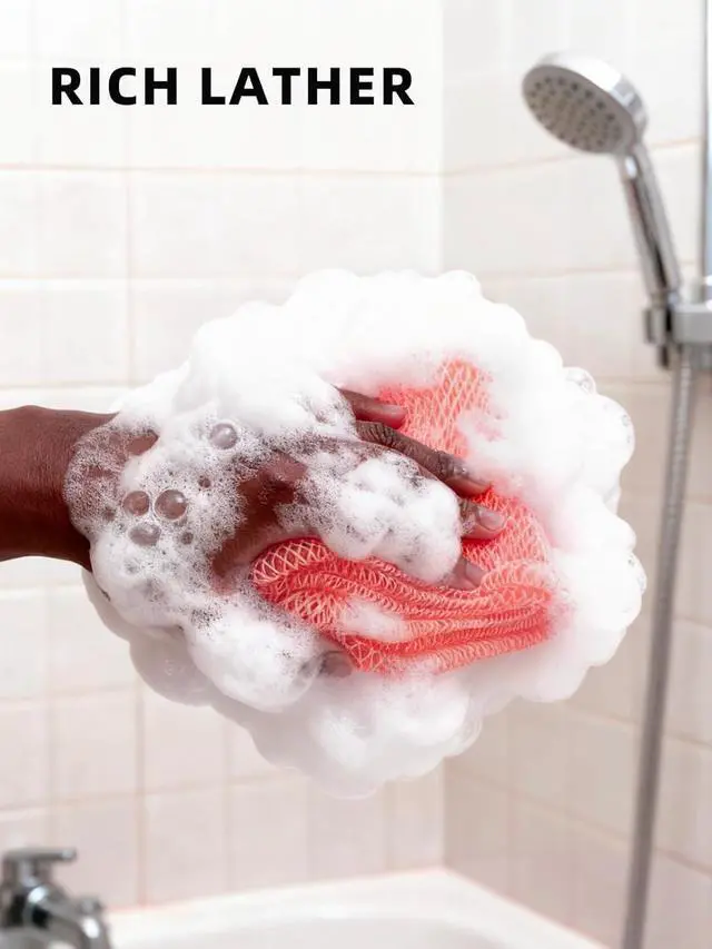 Alt view image 5 of 7 - 2Pcs African Net Sponge Authentic with Knots - Exfoliating Body