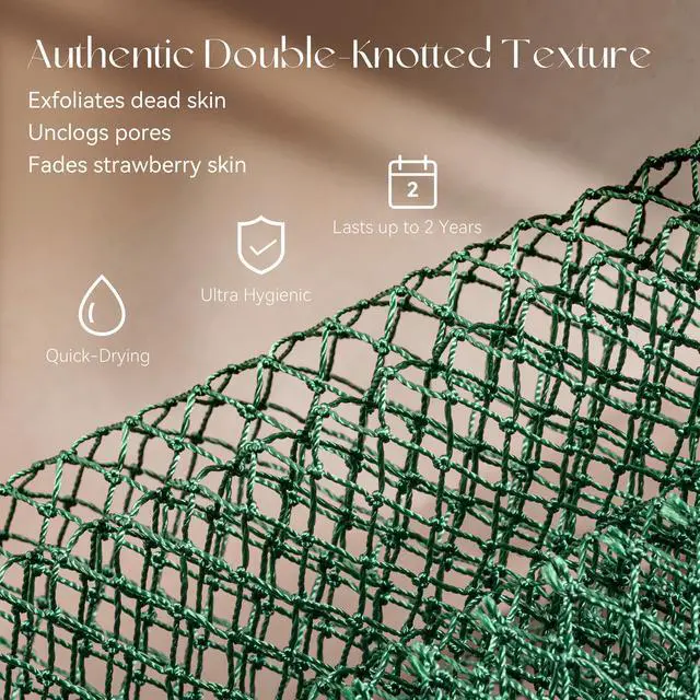 Alt view image 4 of 7 - African Net Sponge Authentic, Shower Loofah Exfoliating Bath Sponge