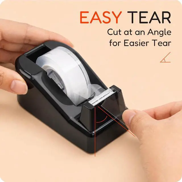 Alt view image 4 of 7 - Lightweight Desktop Tape Dispenser, 6 Rolls Tape, 1-Inch Core