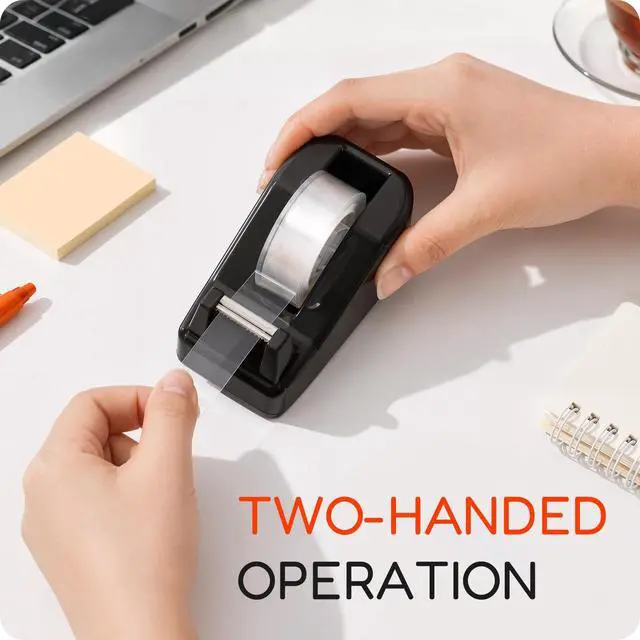 Alt view image 5 of 7 - Lightweight Desktop Tape Dispenser, 6 Rolls Tape, 1-Inch Core
