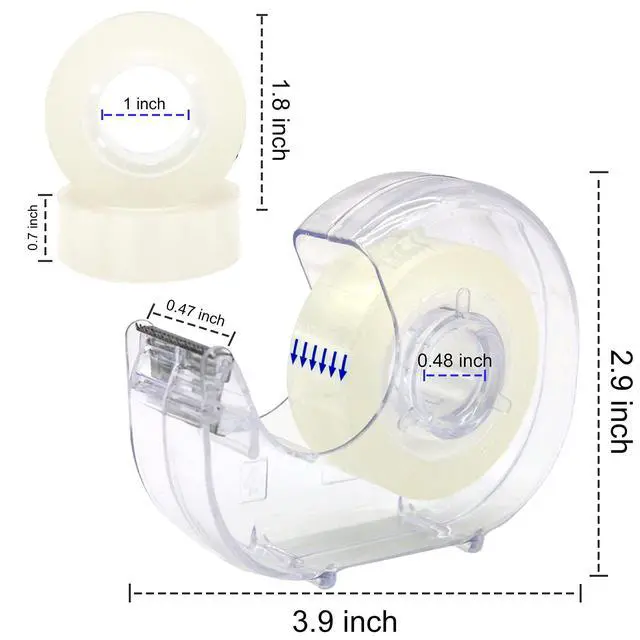 Alt view image 2 of 7 - 8 Pcs Clear Tapes, 0.7" x 28 yds per roll