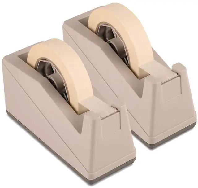 Main image of 2-Pack Desktop Tape Dispenser Holder with 3-Inch Core - Organizer for Masking, Painters& Heat Transfer Tapes - Office & Craft Supplies Accessories