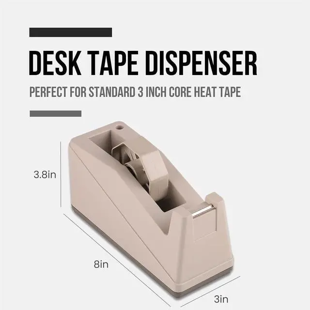 Alt view image 2 of 7 - Desktop Tape Dispenser Holder with Large 3 inch Core for Masking, Heat Transfer, Painters, Freezer, Kitchen Tape