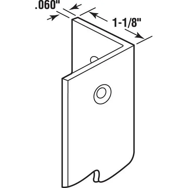 Alt view image 2 of 4 - MP9130 Corner Shield Perforated, 1-1/8 In. x 48 in, Vinyl Construction, Clear, Fasteners Included (5 Pack)