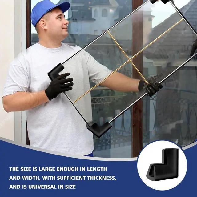 Alt view image 6 of 7 - 24Pcs Foam Protection Corner for Mirror TV Picture Frame,Packing Foam Corner Protectors for Shipping Moving,Edge Protection for Packing Fragile Artwork(Black)