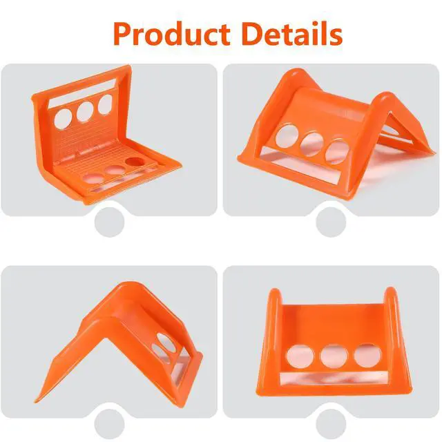 Alt view image 3 of 6 - 30 Pack Plastic Corner Protectors and Edge Protectors for Flatbed Trucks, Compatible with 4 Inch Ratchet Straps, Cargo Load Guard
