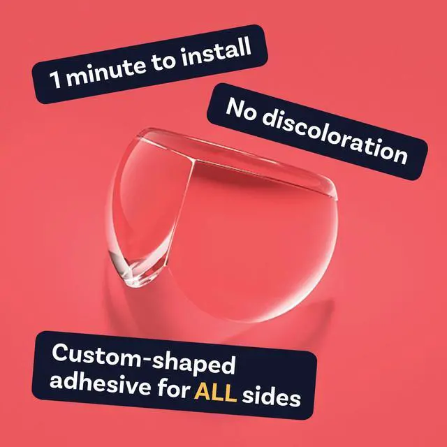 Alt view image 4 of 6 - Corner Protector for Baby, Protectors Guards - Furniture Corner Guard & Edge Safety Bumpers - Baby Proof Bumper & Cushion to Cover Sharp Furniture & Table Edges - Clear and Transparent - (24 Pack)
