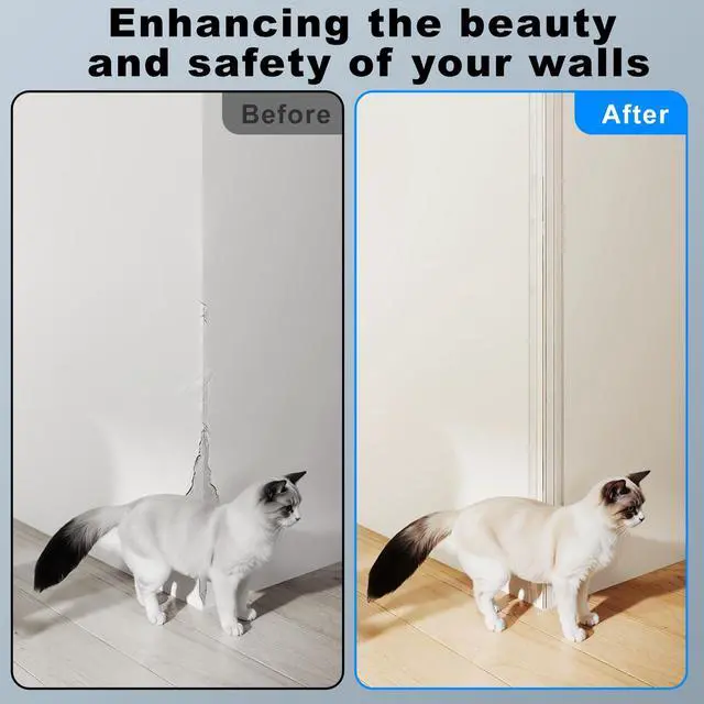 Alt view image 3 of 7 - Self-Adhesive Clear Wall Corner Protector - 4Pack, 16 x 1.18 in