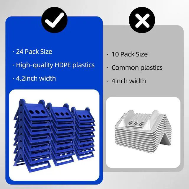 Alt view image 3 of 7 - 24pcs Flatbed Cargo Edge Corner Protectors Strap Corner Protectors Fit for 4'' Winch Ratchet Straps To Protect Cargo and Straps