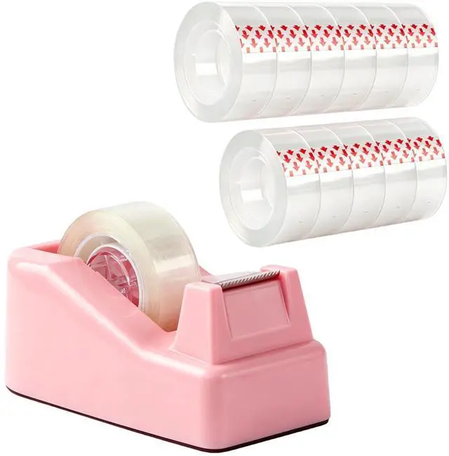 Main image of Desktop Tape Dispenser with Nonskid Base,Includes 12Rolls of Tape