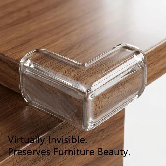 Alt view image 3 of 7 - Extra Large & Ultra-Safe Baby Corner Protector Guards - 16-Piece Transparent Table Corner Protectors for Furniture, Super Strong Adhesive, Easy to Install Child Safety Set (Transparent, L-Shaped)