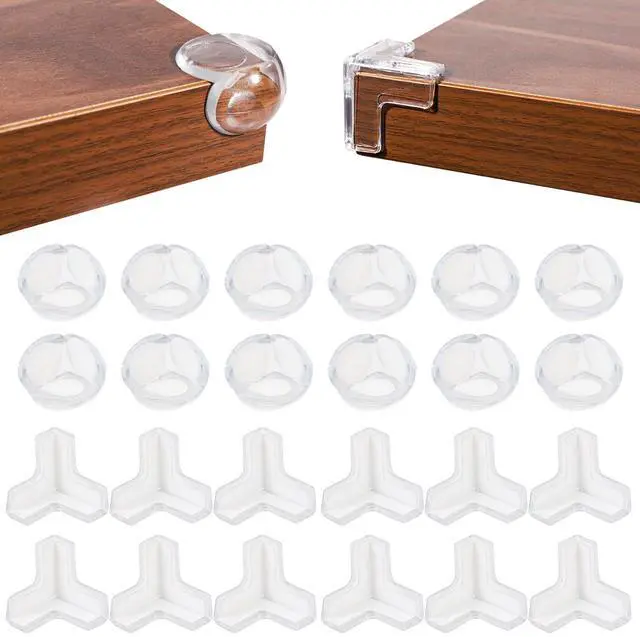 Main image of 24 Pack Corner Guards Corner Protectors for BabyTable Corner Protectors for BabyFurniture GuardsBaby Proof Corner Protectors to Cover Sharp Furniture