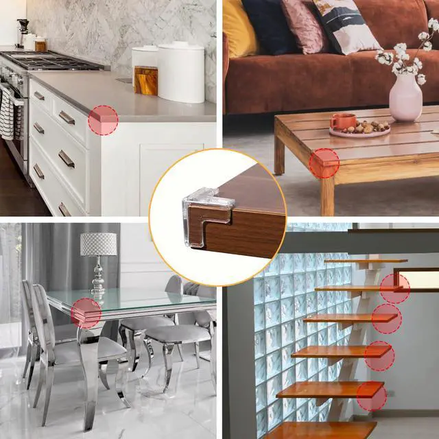 Alt view image 5 of 5 - 24 Pack Corner Guards Corner Protectors for BabyTable Corner Protectors for BabyFurniture GuardsBaby Proof Corner Protectors to Cover Sharp Furniture