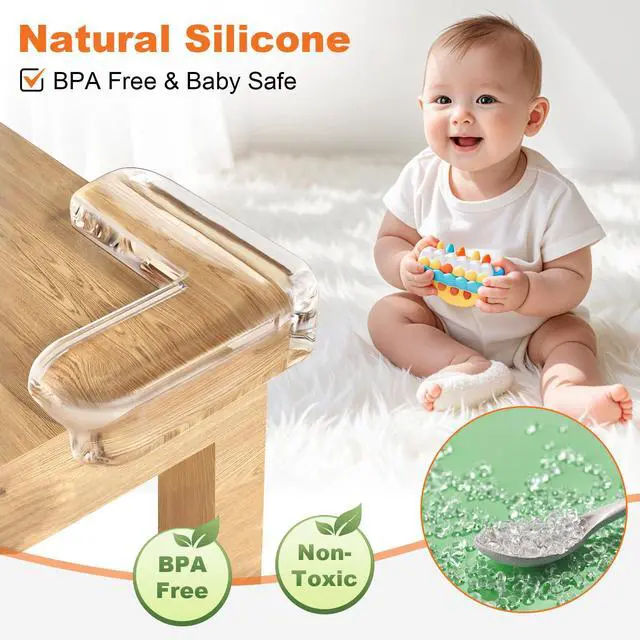 Alt view image 3 of 7 - 12 Pack Corner Protector Baby, Table Corner Protectors Guards Baby Proofing