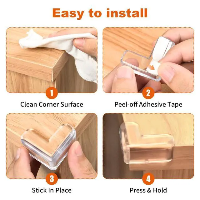 Alt view image 6 of 7 - 12 Pack Corner Protector Baby, Table Corner Protectors Guards Baby Proofing