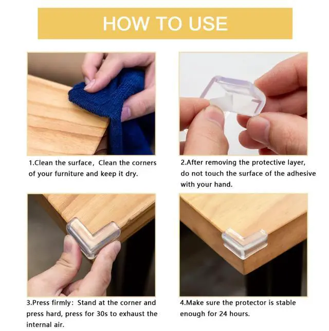 Alt view image 2 of 6 - 8 Pack Corner Protector for Baby, Clear Corner Protectors,Corner Guard
