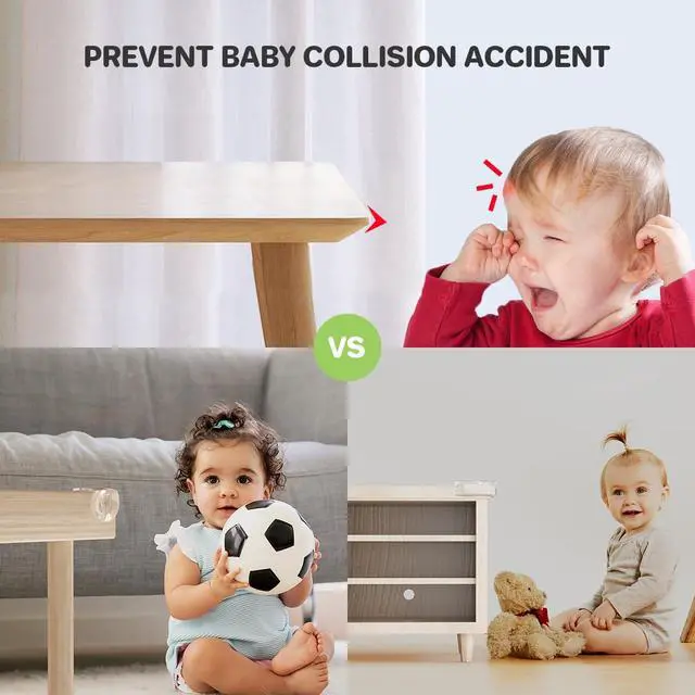 Alt view image 2 of 6 - 30 Pcs Clear Baby Corner Protectors, L-Shaped & Spherical Baby Proof Guards