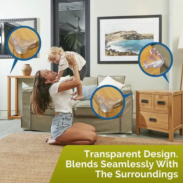 Alt view image 6 of 7 - Corner Protectors for Baby (12 Pack) - Patented - New & Improved Edge Protector for Baby Transparent Corner Protectors - Baby Safety Products to Baby Proof Corners and Edges