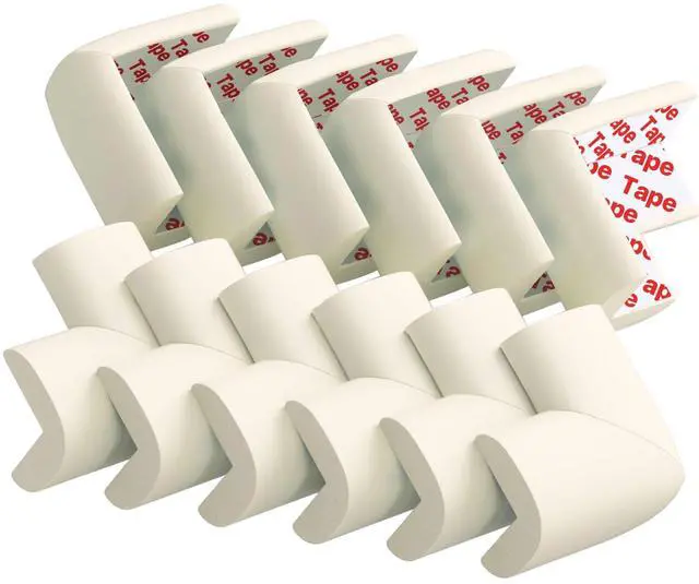 Main image of 12 Pack Corner Protector Baby Proofing Edge and Corner Guards (Off White)