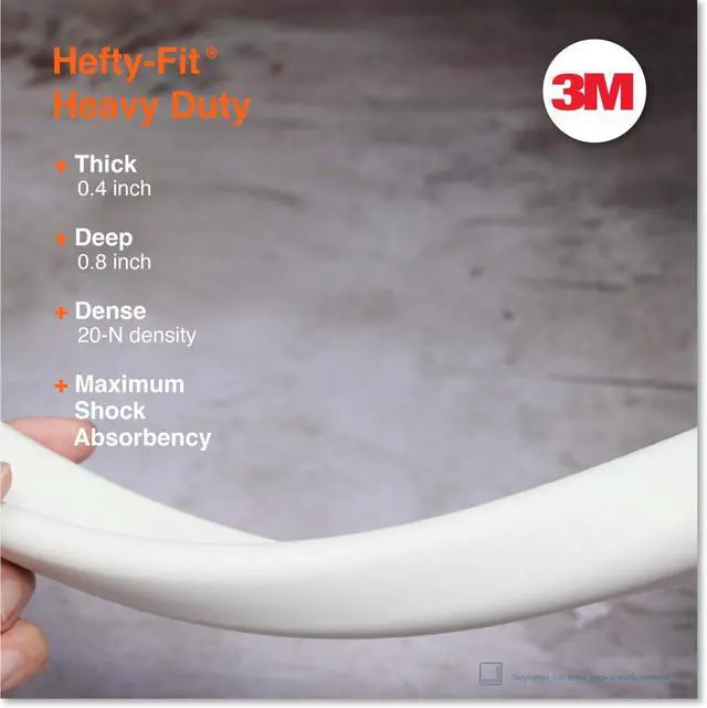 Alt view image 2 of 7 - HeftyFit Edge Protector for Baby Proofing (6ft Large Edge Only), Heavy-Duty Soft Furniture Edge Bumper Guards, Desk Edge Cushion, Wall Corner Covers, 3M Adhesive, Oyster White (Off White)
