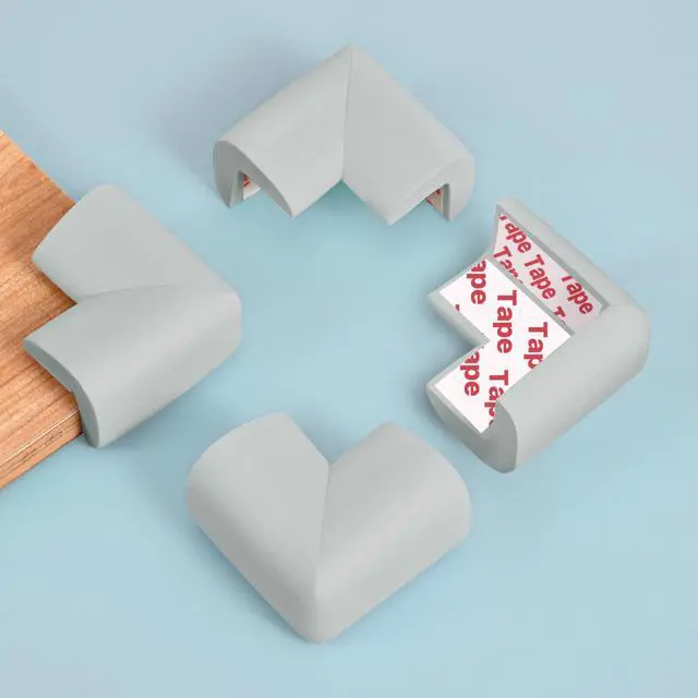 Alt view image 2 of 6 - 12 Pack Soft Corner Protector Baby Proofing Edge and Corner Guards (Gray)