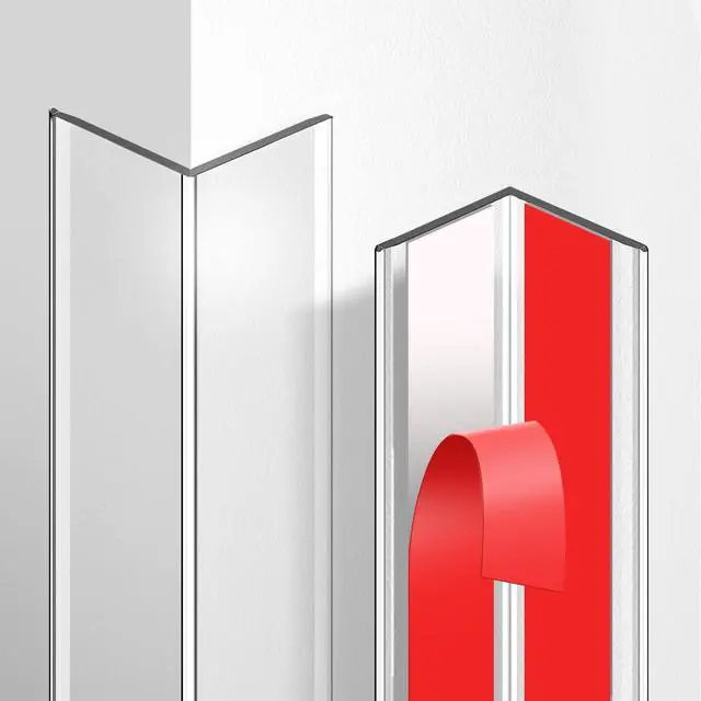 Main image of 4 Pack Wall Corner Protector, 17.7in x 1.18in, Clear