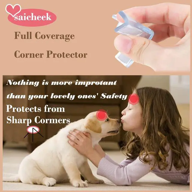Alt view image 2 of 7 - 4Pcs Large(Length: 1.7inch) Silicone Corner Protector Baby Proofing,Table Corner Protectors for Baby,Strong Adhesive T Shaped Baby Head Protector Table Corner Protectors for Furniture