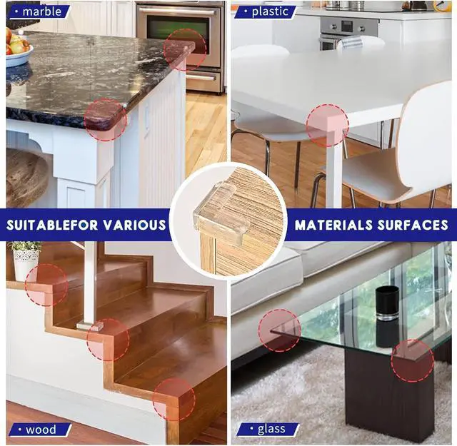 Alt view image 5 of 7 - 20 Pack Corner Protector Baby, Table Corner Protectors for Baby Guards Clear for Furniture Corner Protectors Proof Covers Baby Safety