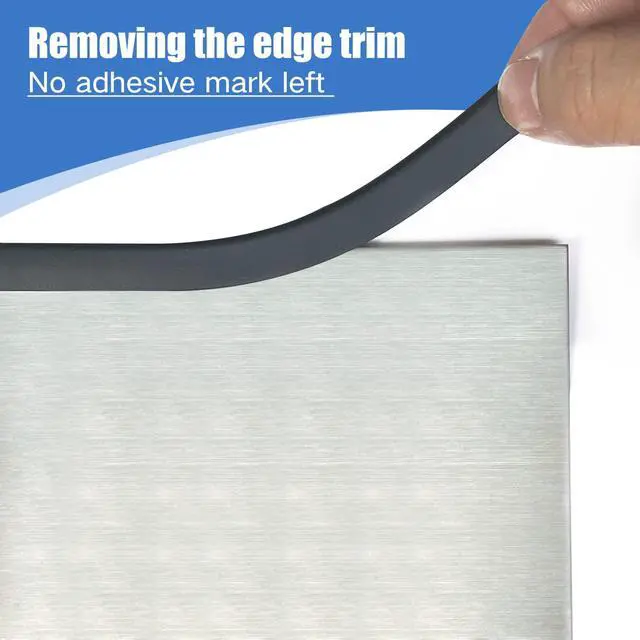 Alt view image 3 of 7 - Rubber Edge Trim, Fit 1/16"(1.0mm), Length 10Ft, Black Color
