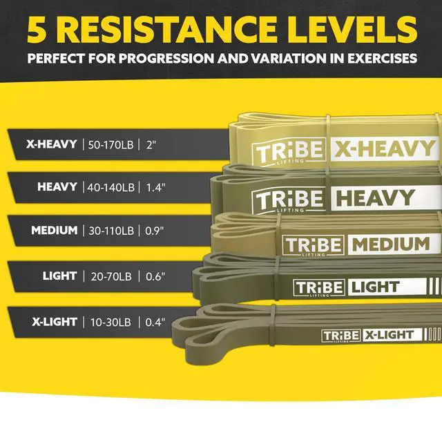 Alt view image 2 of 7 - Long Resistance Bands Set, 5 Pull Up Assistance Bands for Working Out