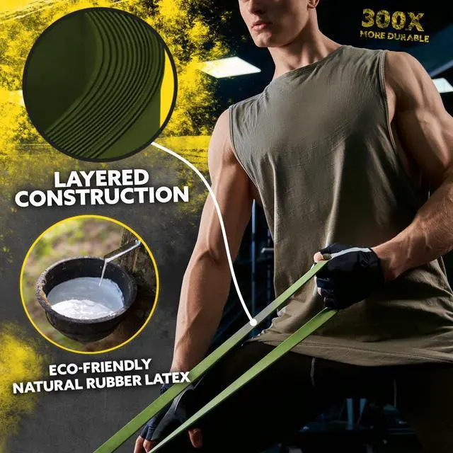 Alt view image 5 of 7 - Long Resistance Bands Set, 5 Pull Up Assistance Bands for Working Out