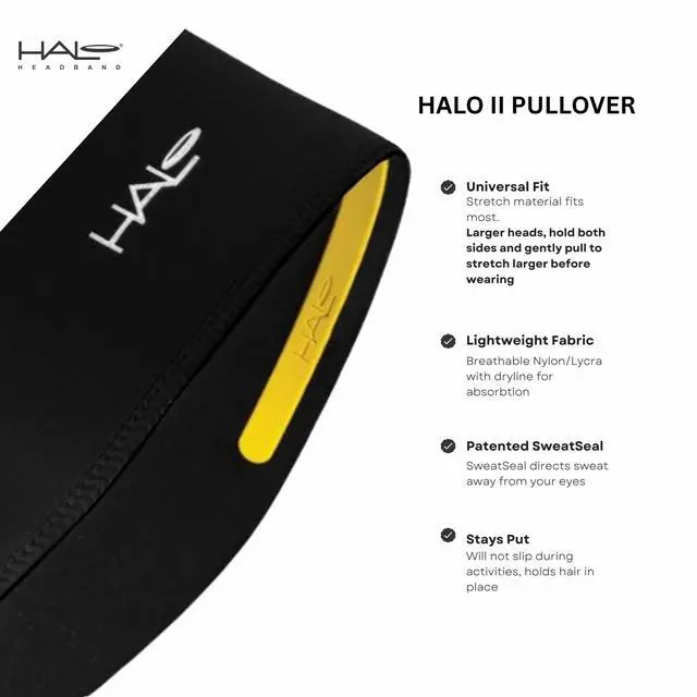 Alt view image 6 of 7 - 2 Inch Wide Pullover Running Headband Sweatband