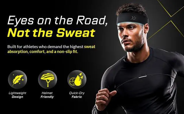 Alt view image 4 of 7 - X Series Pullover Sweatband, Men, 2 Inch Wide, L/XL