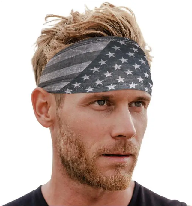 Main image of Sports Headbands for Men and Women by Mens - Athletic Sweatbands for Cycling, Football, Working Out and Performance