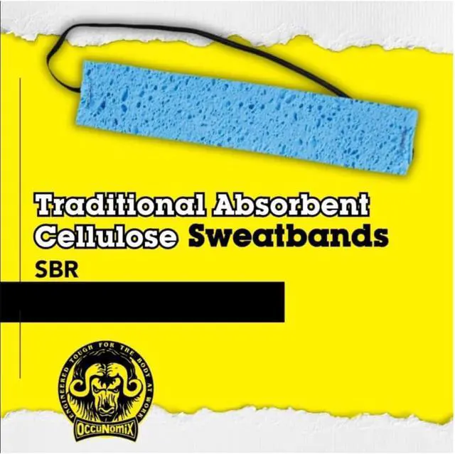 Alt view image 4 of 5 - Sweatband for Head, Heat Relief, Absorbent Cellulose, 25-Pack