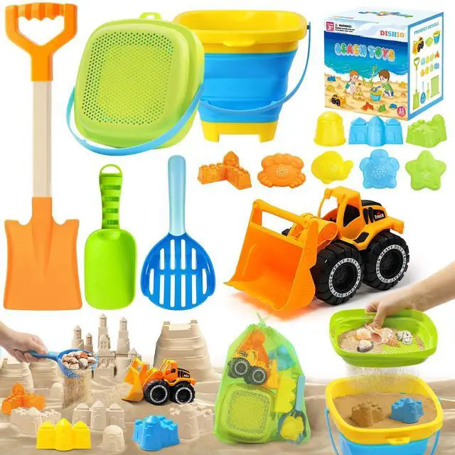 Main image of Collapsible Beach Sand Toys for Kids, Sandbox Toys Summer Travel Essentials