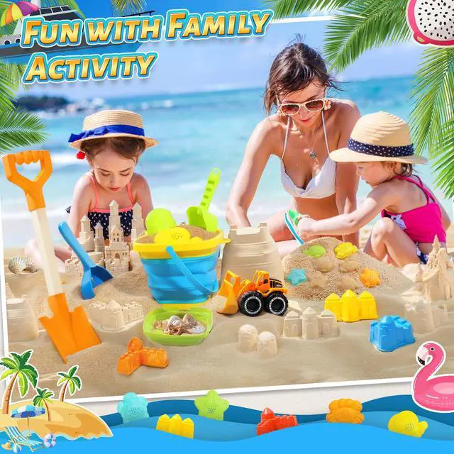 Alt view image 4 of 7 - Collapsible Beach Sand Toys for Kids, Sandbox Toys Summer Travel Essentials