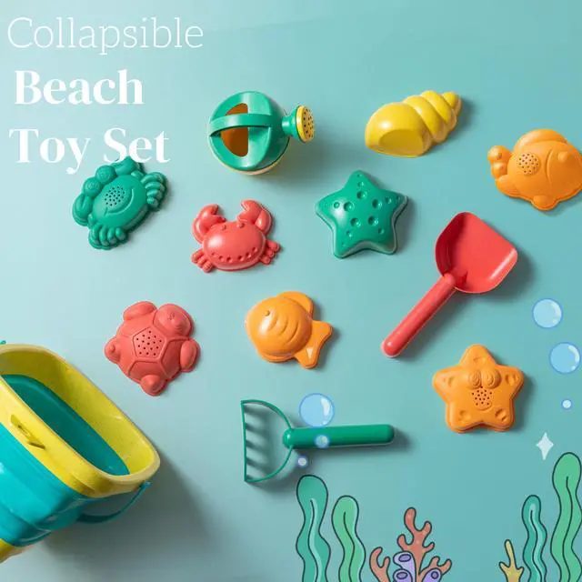 Alt view image 5 of 7 - Beach Toys for Kids 12 PCS - Collapsible Sand Toys Set for Toddlers