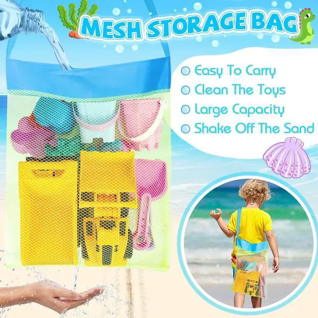 Alt view image 4 of 6 - Beach Toys with 3 Trucks, Collapsible Buckets for Kids Ages 3-12