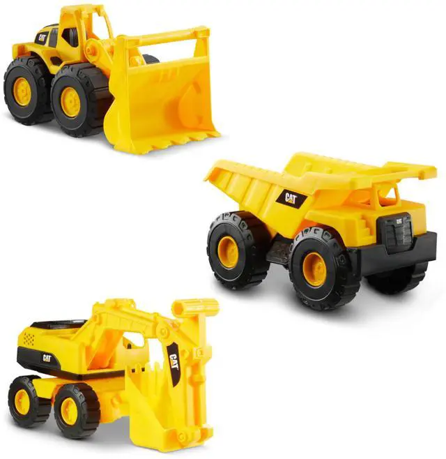 Main image of Construction 7" Dump Truck, Loader & Excavator toys Combo Pack